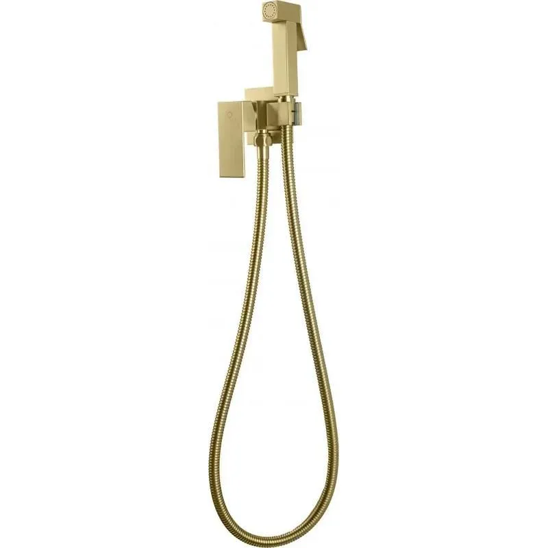 Гигиенический душ со смесителем встраиваемый FILARETE Fing FL101MG, матовое золото