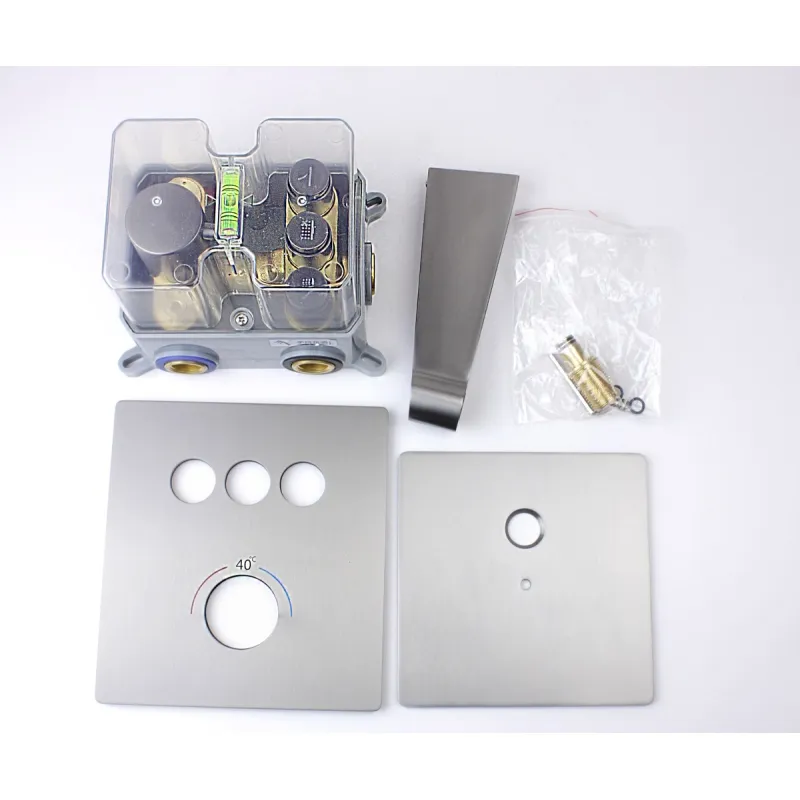 Душевая система встраиваемая с термостатом Bronze de Luxe OMG! 1011GM, графит