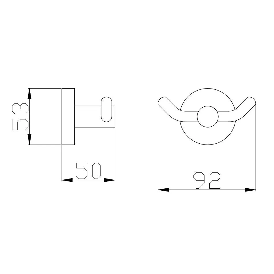 Крючок для ванной комнаты Rav Slezak COLORADO COA0102SM, бронза