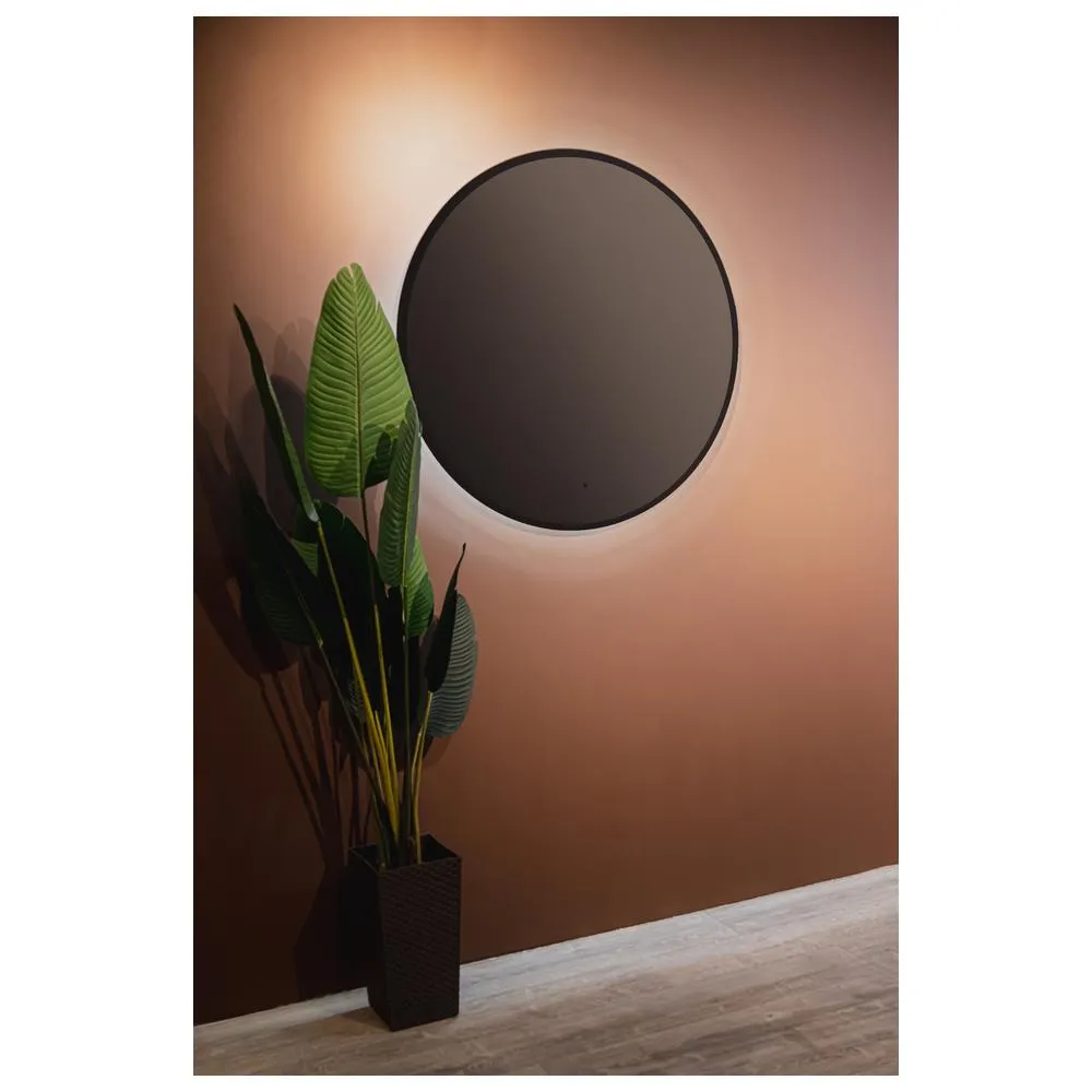 Зеркало Silver Mirrors Monaco-BLACK d1000 (бесконтактный сенсор, доп.упаковка)