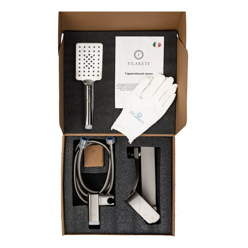 Смеситель для ванны FILARETE Waterfall FL2110NK, никель