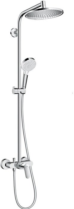 Душевая система Hansgrohe Crometta S 240 1jet Showerpipe Ecosmart хром (27269000)
