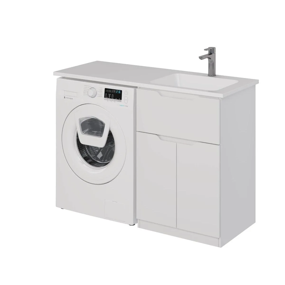 Тумба с раковиной напольная Dreja Vega 60 см, белый