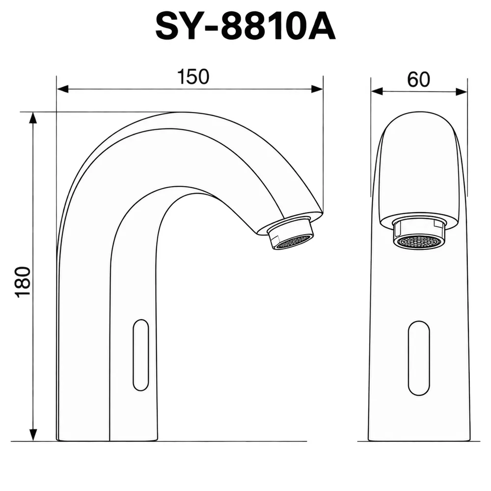 Сенсорный смеситель для раковины SenSyn SY-8810A, хром