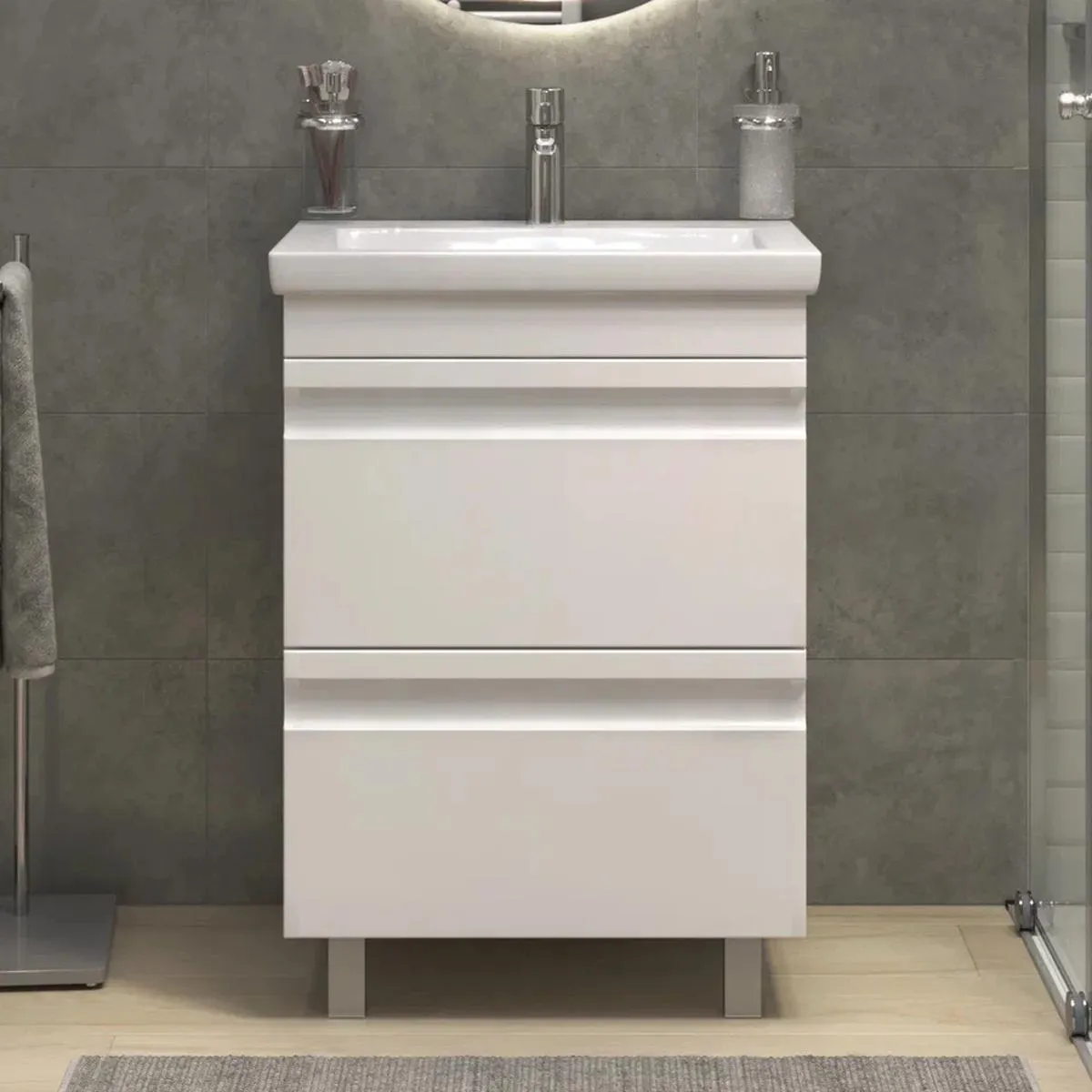 Тумба с раковиной напольная VIGO Holly 039, 60 см