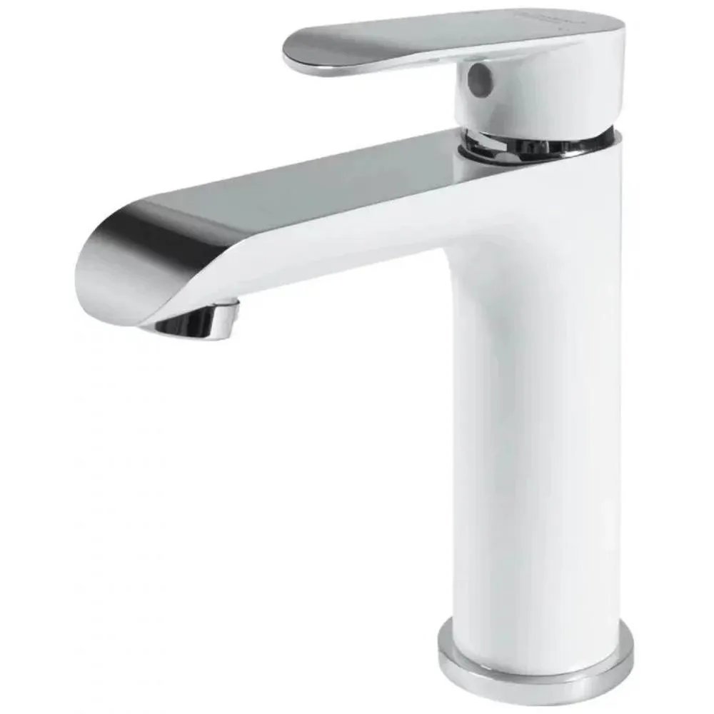 Смеситель для раковины Grocenberg GB2010WC, белый/хром