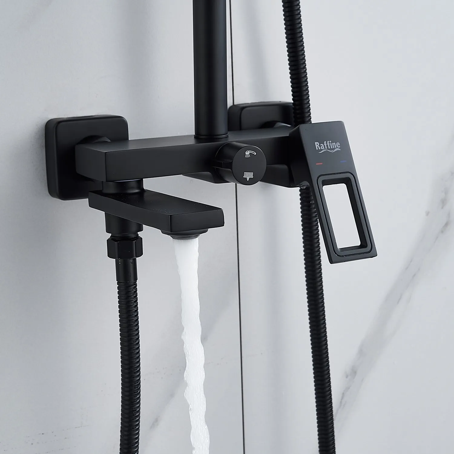 Душевая система Raffine F3696H, черный