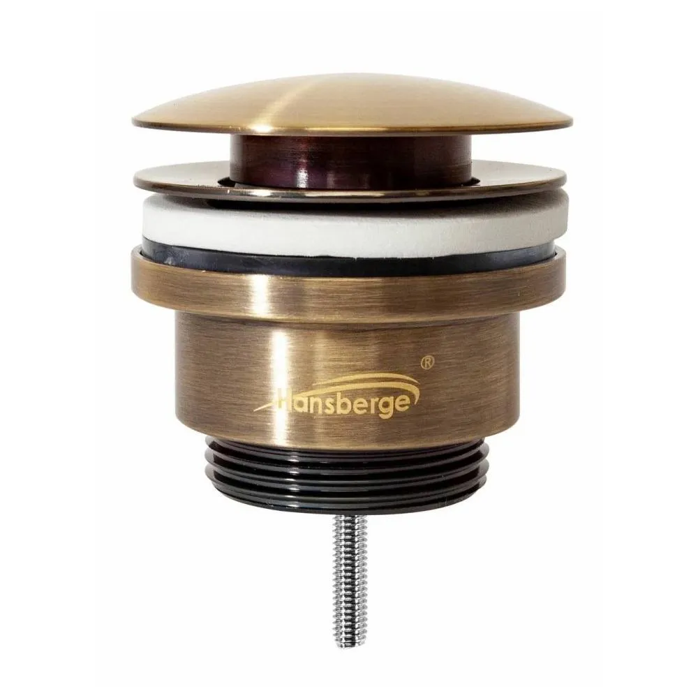 Донный клапан для раковины Hansberge H107BR, бронза