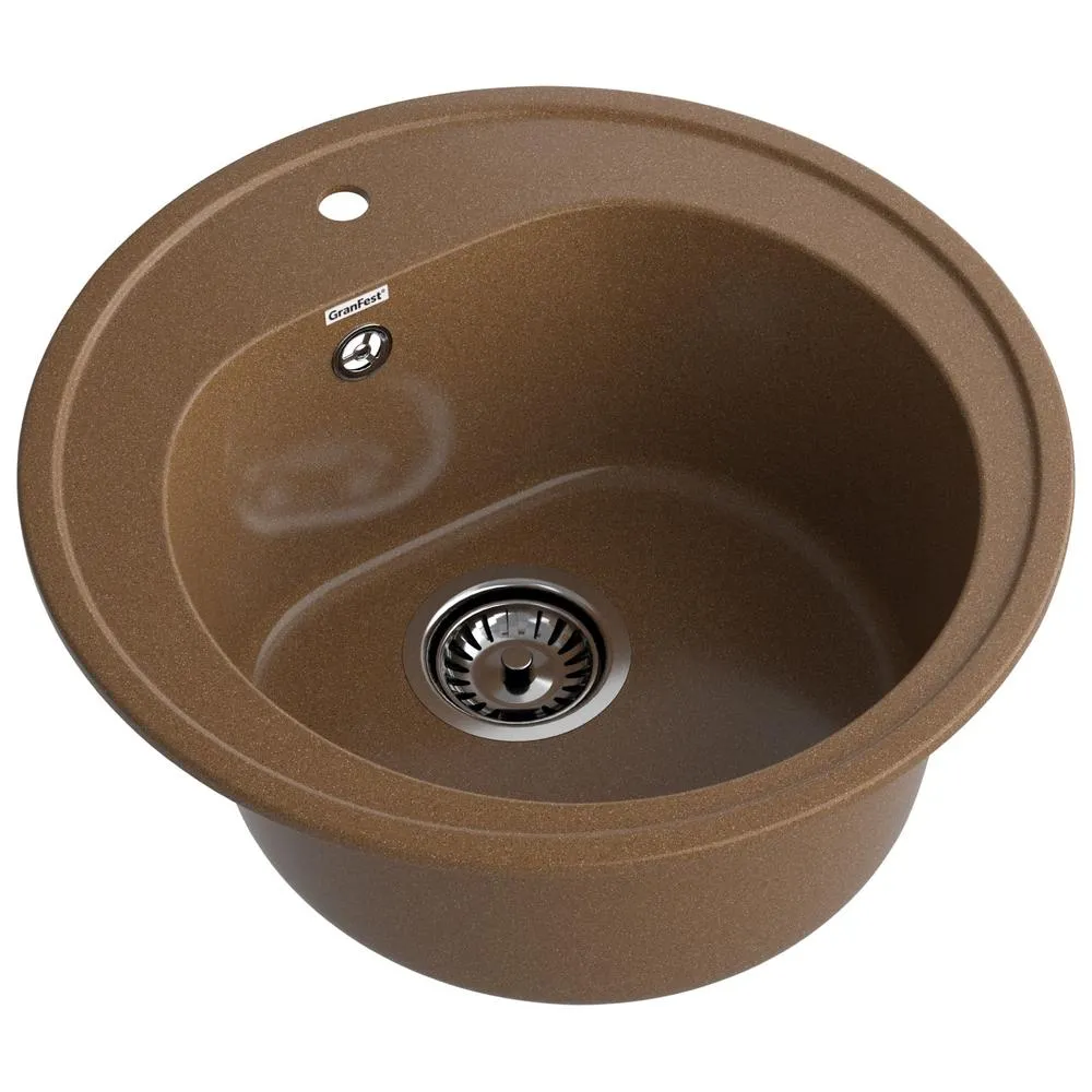 Кухонная мойка GranFest RONDO 510, терракот