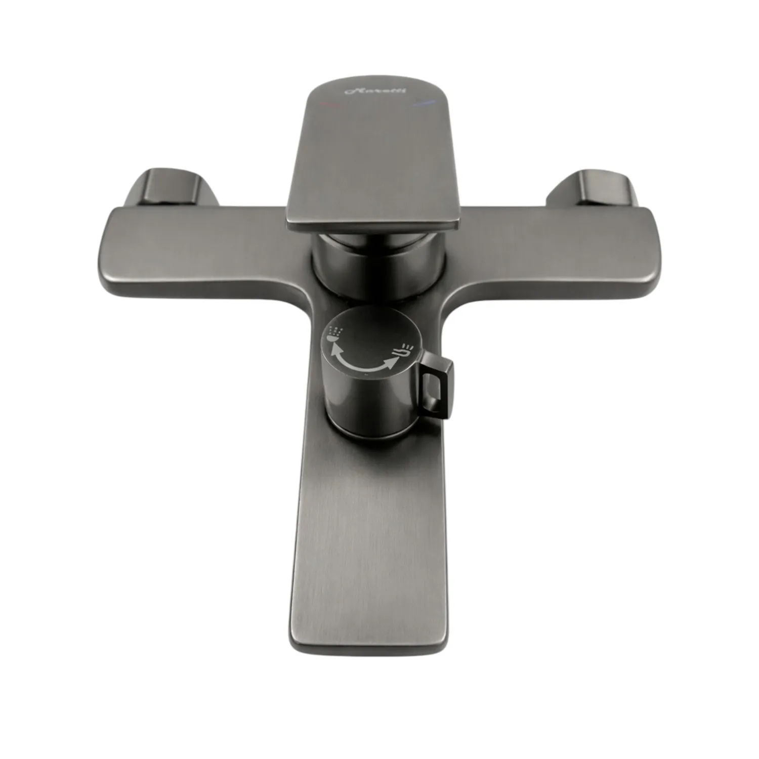 Смеситель для ванны Maretti Ritta-GM RIGM22RF505, оружейная сталь