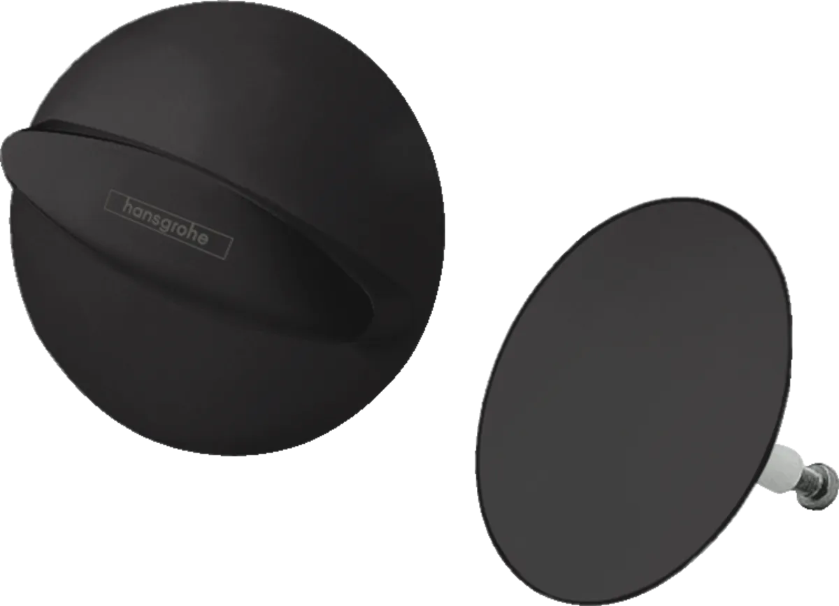 Внешняя часть набора Hansgrohe Flexaplus для слива и перелива 58185670, матовый черный