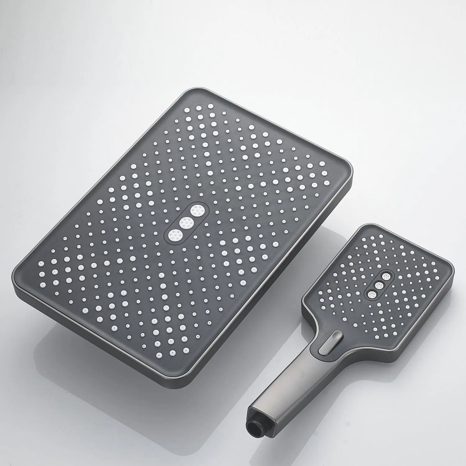 Душевая система Shevanik S6136T, оружейная сталь