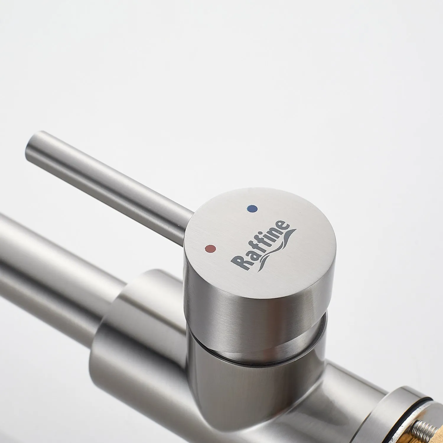 Смеситель для кухни с подключением фильтра воды Raffine F108L, сатин