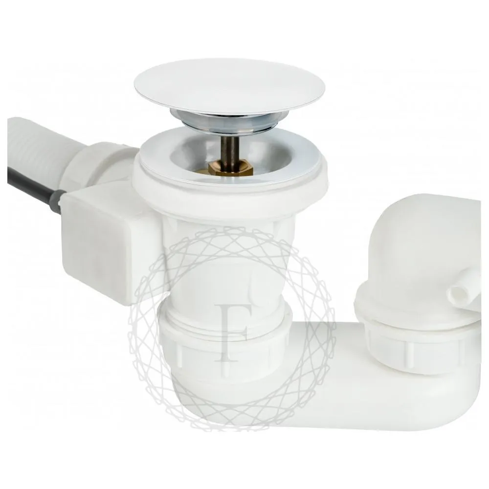 Слив-перелив (полуавтомат, 80 см.) FILARETE FL80W, белый