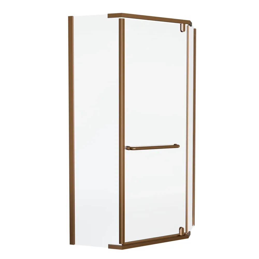 Душевой уголок Knotlor FCD090CG0RB 5-тиугольный 90х90х200, бронза