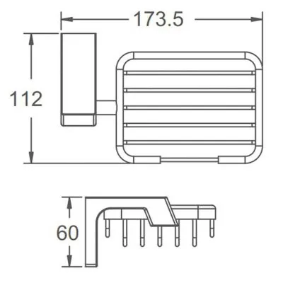 Мыльница FRAP F30602-19, оружейная сталь