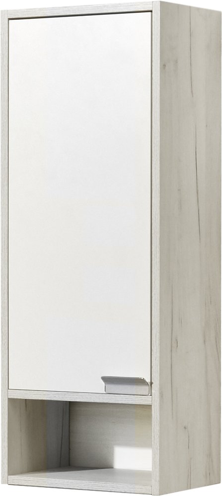 Шкаф - колонна Aquaton Флай 1-створчатый белый, дуб крафт левый 1A237903FAX1L