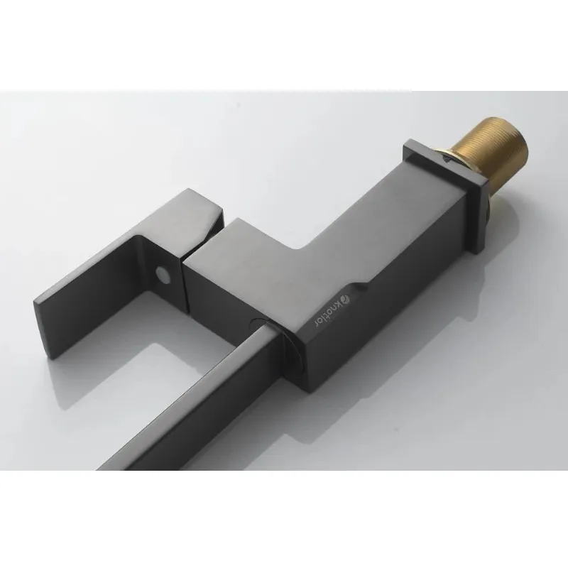 Смеситель для кухни Knotlor KN-21/GM, вороненая сталь