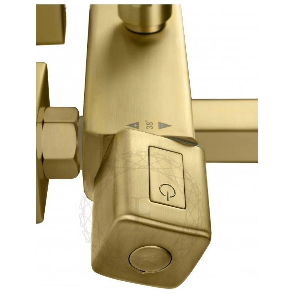 Душевая система с термостатом FILARETE FL2050MG, матовое золото