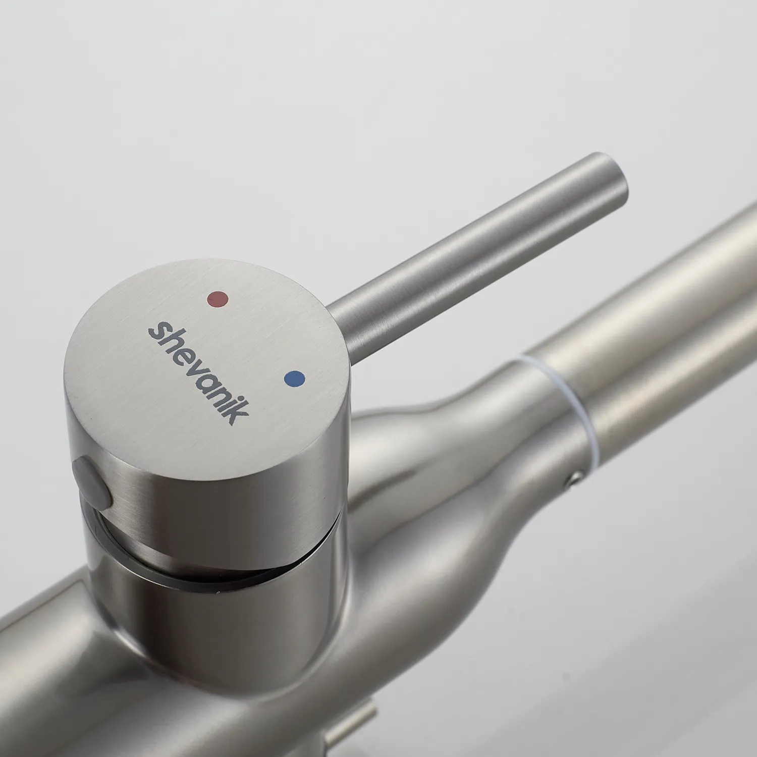 Смеситель для кухни с подключением фильтра Shevanik S248L, сатин