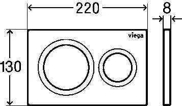 Смывная клавиша Viega Prevista Visign for Style (773793) белый