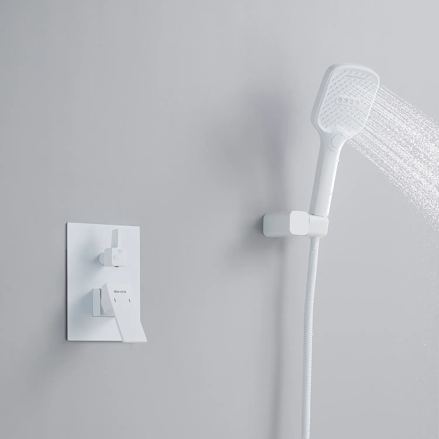 Душевая система встраиваемая Shevanik S4035C, белый