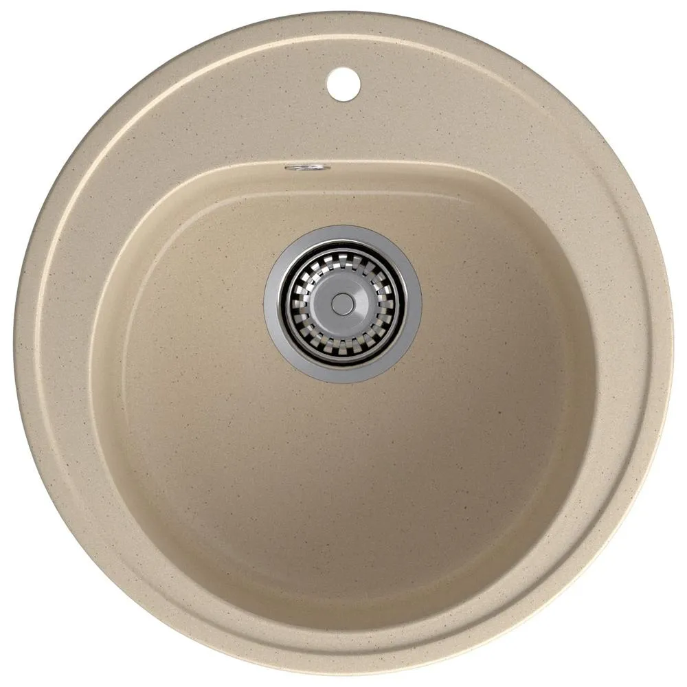 Кухонная мойка GranFest RONDO 510, кашемир