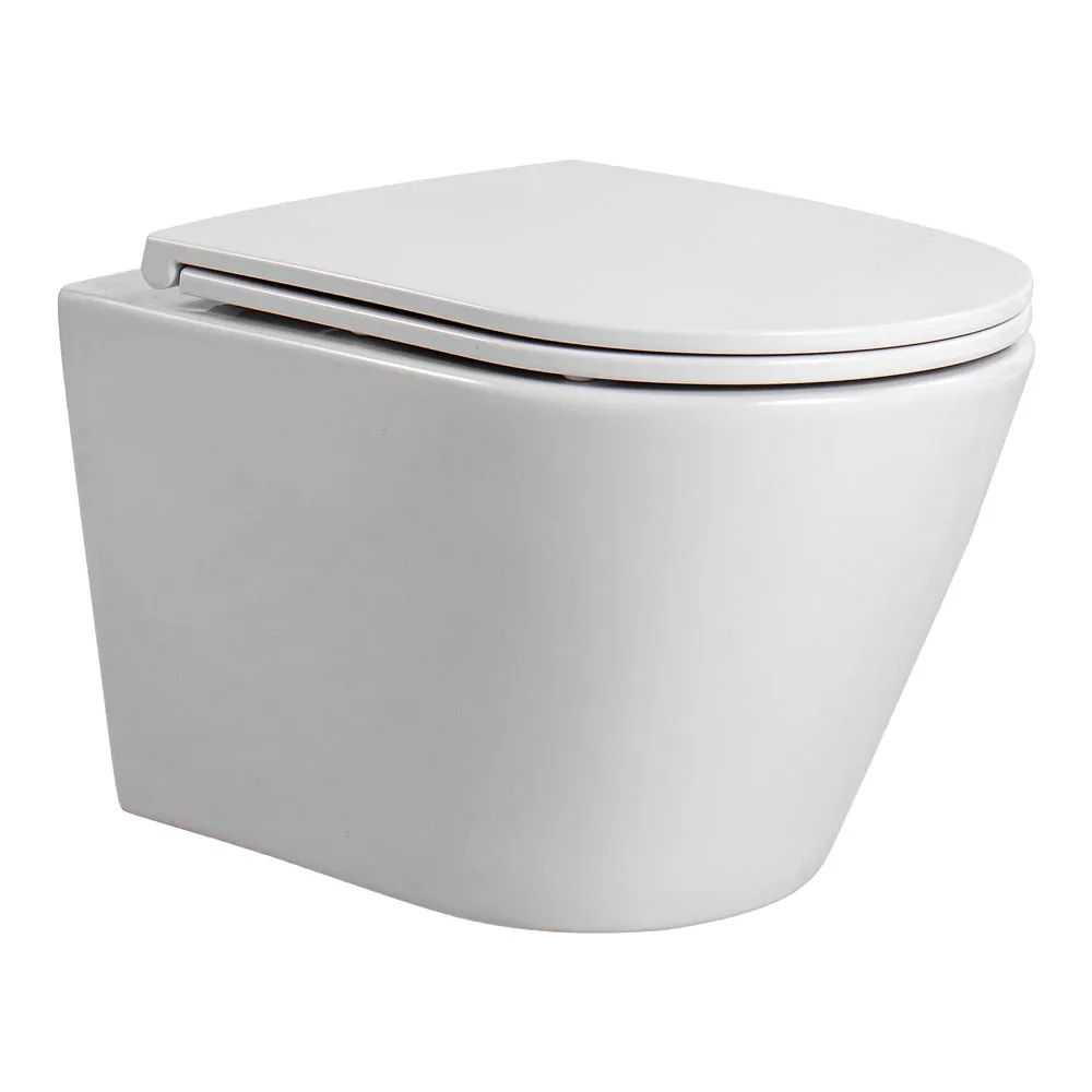 Унитаз-компакт подвесной AQUATEC ВЕГА TORNADO 490*360*320мм, тонкое сиденье с механизмом плавного закрывания, крепеж AQ1904T-00