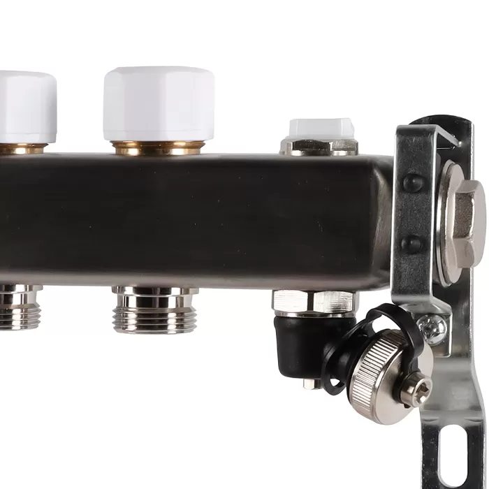 Коллектор Rommer 1"x3/4" на 11 контуров с расходомерами и запорными клапанами (RMS-1201-000011)