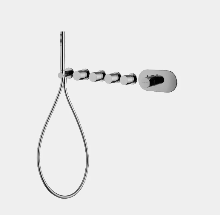 Смеситель для душа Fima Carlo Frattini Fimatherm, на 4 потребителя, хром (F3188X4CR)