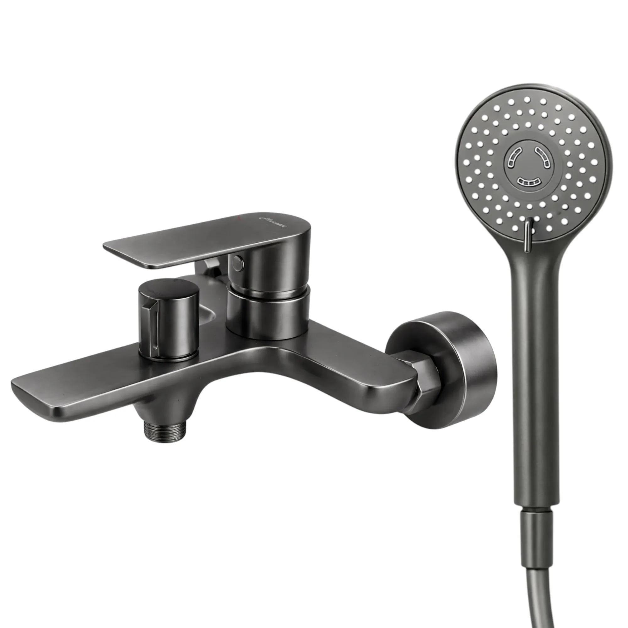 Смеситель для ванны Maretti Ritta-GM RIGM22RF505, оружейная сталь