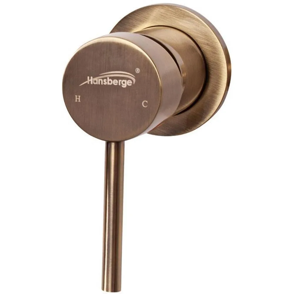 Смеситель для раковины встраиваемый Hansberge H211BR, бронза