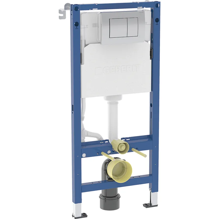 Комплект инсталляция и унитаз подвесной стандартные Geberit Delta Dama Senso, белый (458.163.21.R1)