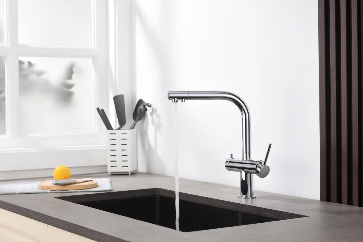 AQ1385CR ЕВРОПА смеситель для кухни с подключением к фильтру питьевой воды