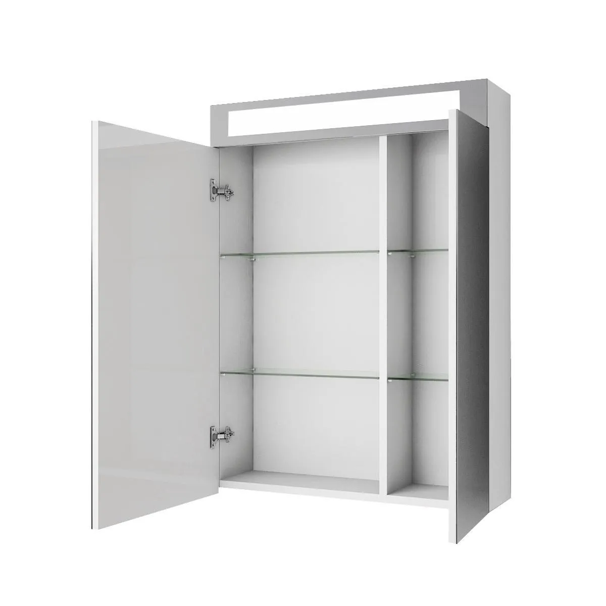 Зеркальный шкаф Dreja Uni 60 см, белый