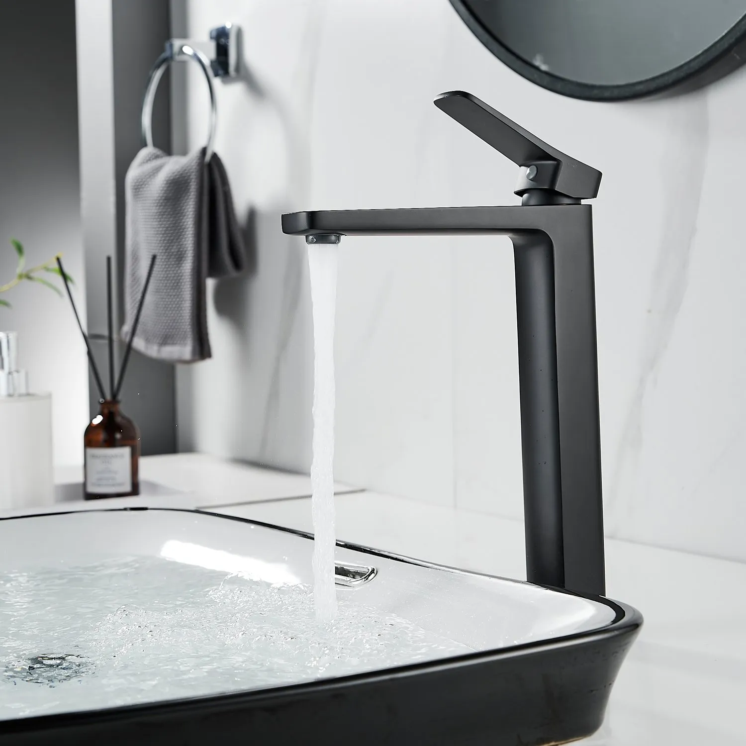 Смеситель для раковины Shevanik S9911H, черный