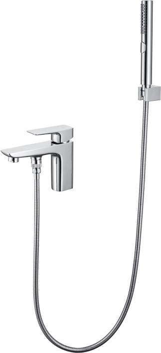 AQ1044CR ВЕГА смеситель врезной на борт ванны на 1 отв.