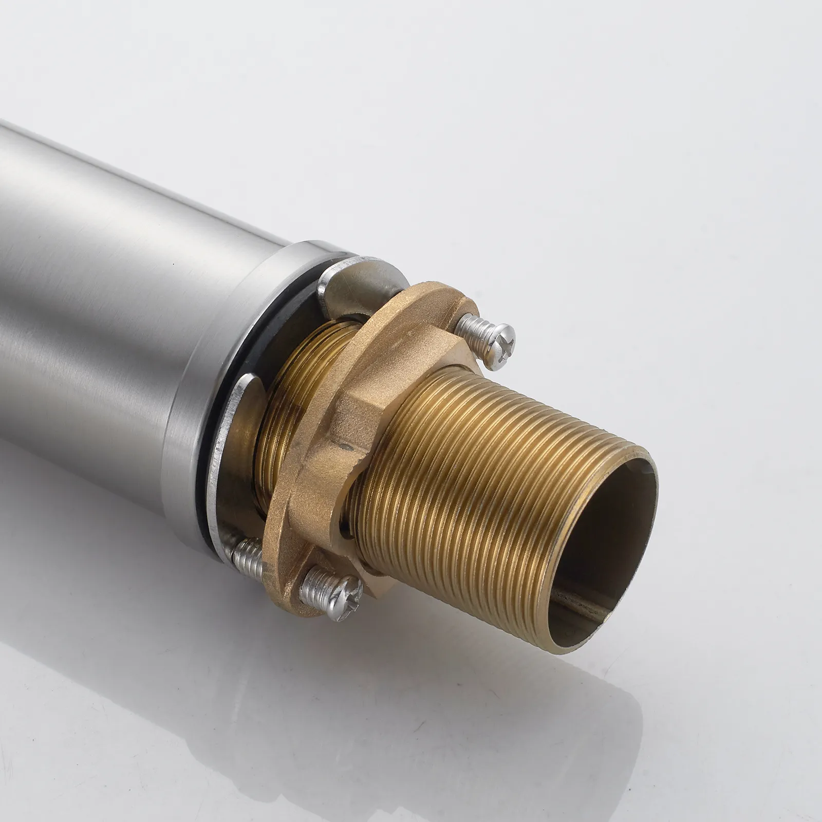 Смеситель для кухни с гибким изливом и режимом "душ" Shevanik S123L-9, сатин