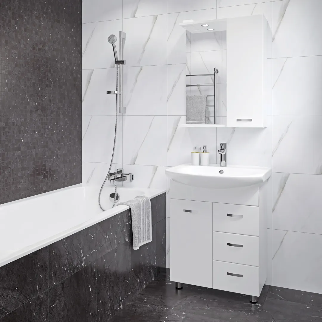 Sanita ЛАГУНА/3 Тумба бел. 820*605*320 (комплектуется с умыв Лагуна 65) (до окончания складских остатков)