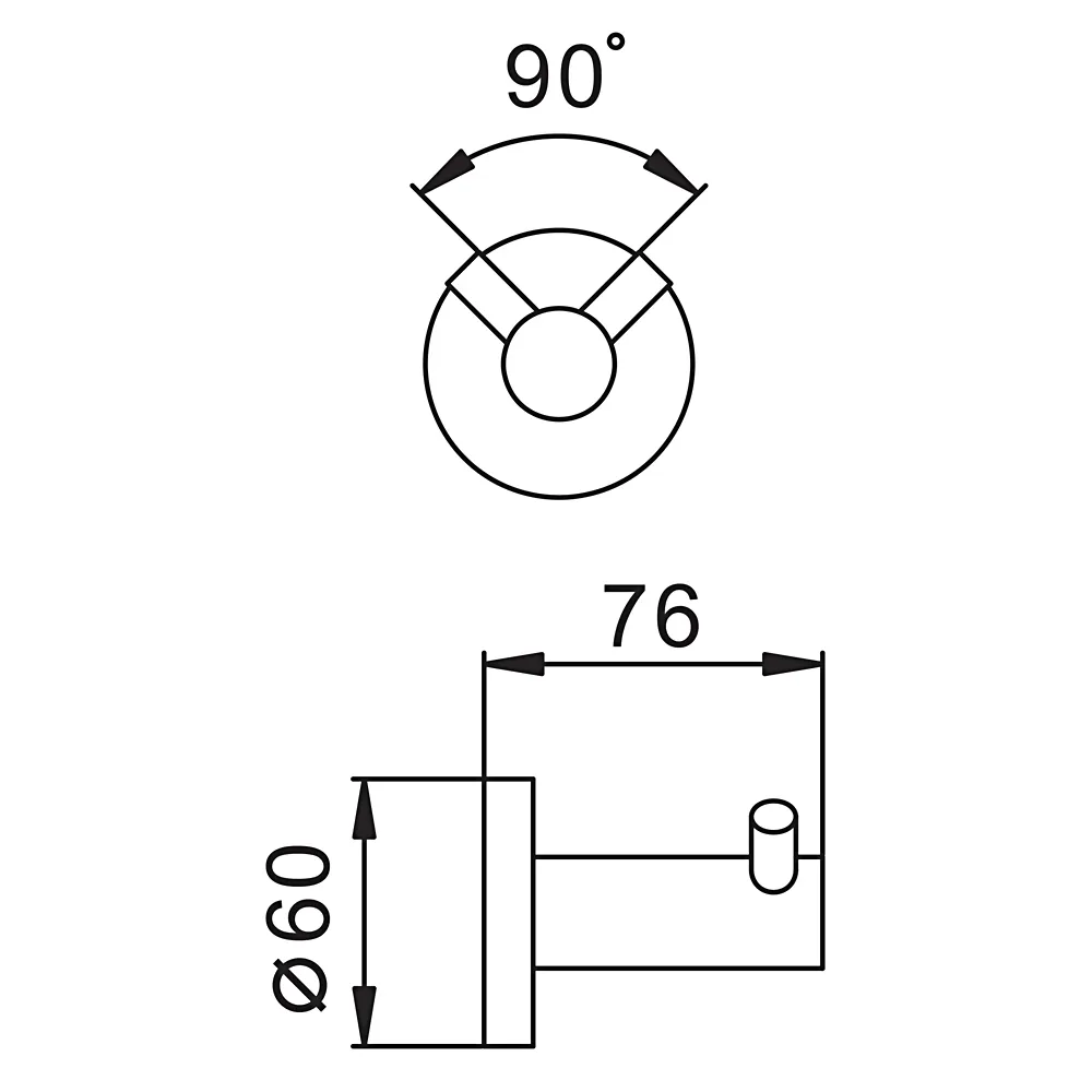 Крючок для ванной комнаты FRAP F30105-2,
