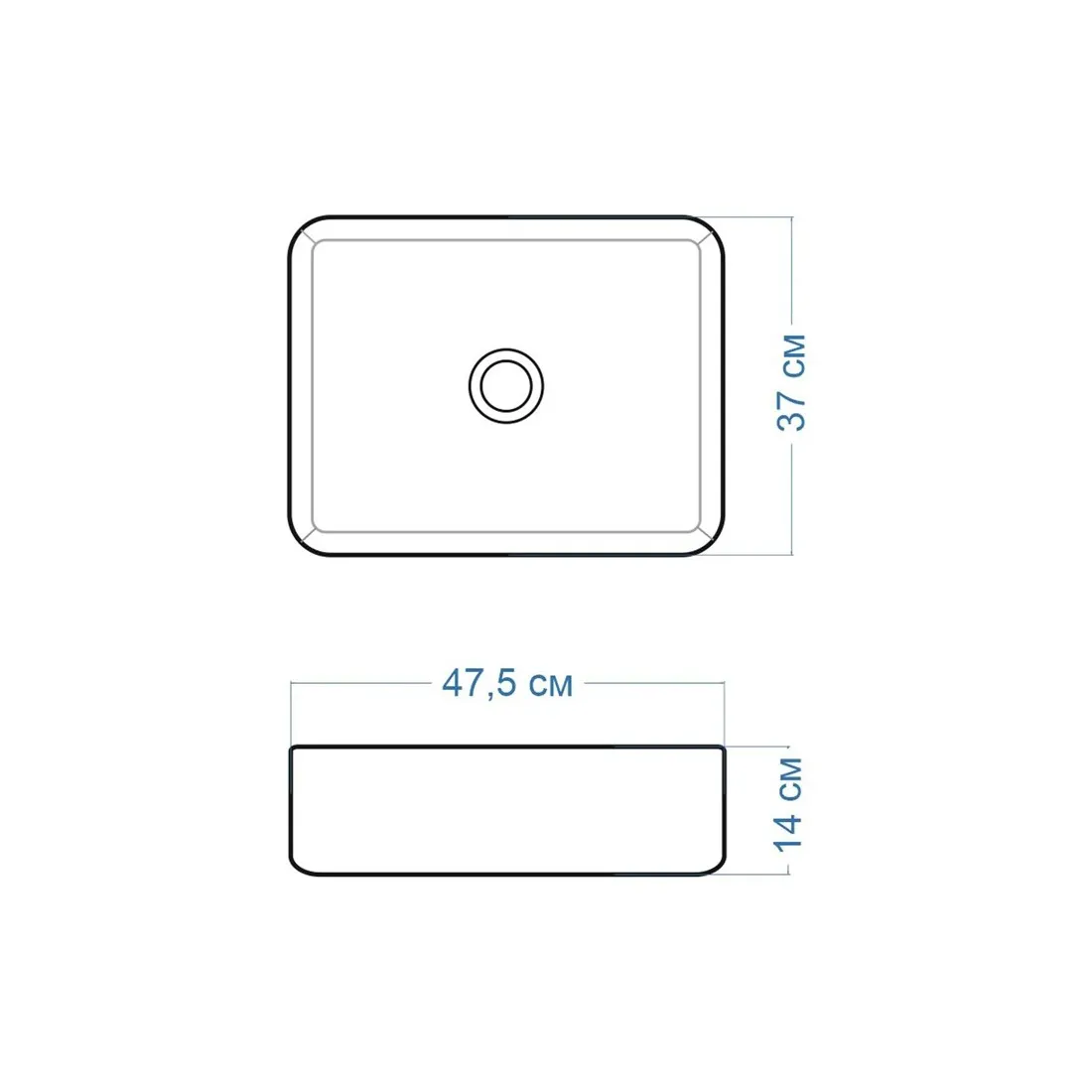 Раковина чаша Maretti UM13NS03-844, белая
