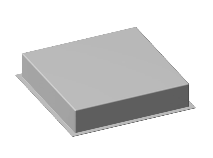 Крышка для установки душевой лейки Fantini  в потолке хаммама, 750х750х150 (91 00 W098)