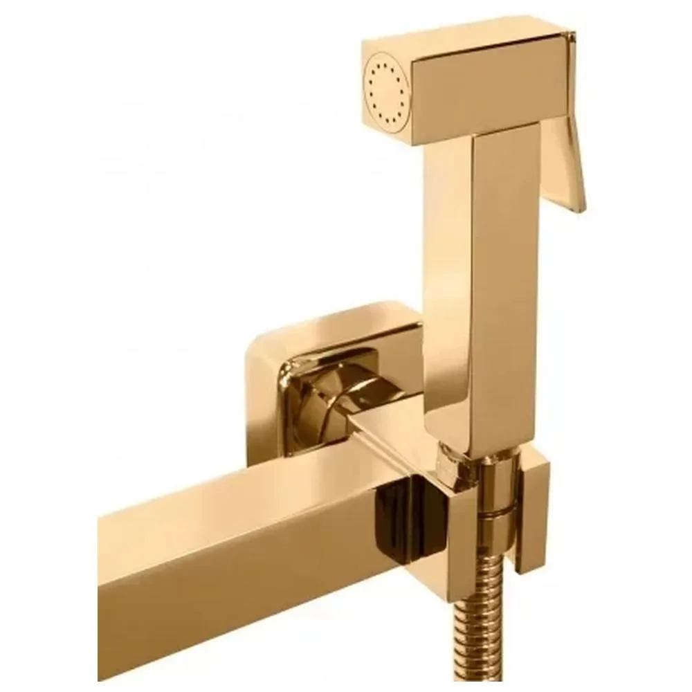 Гигиенический душ со смесителем Grocenberg GB101NGO, золото