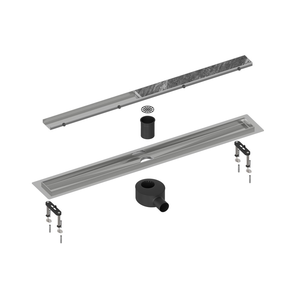 Душевой лоток TIMO Drain System 1000 с двусторонней панелью 