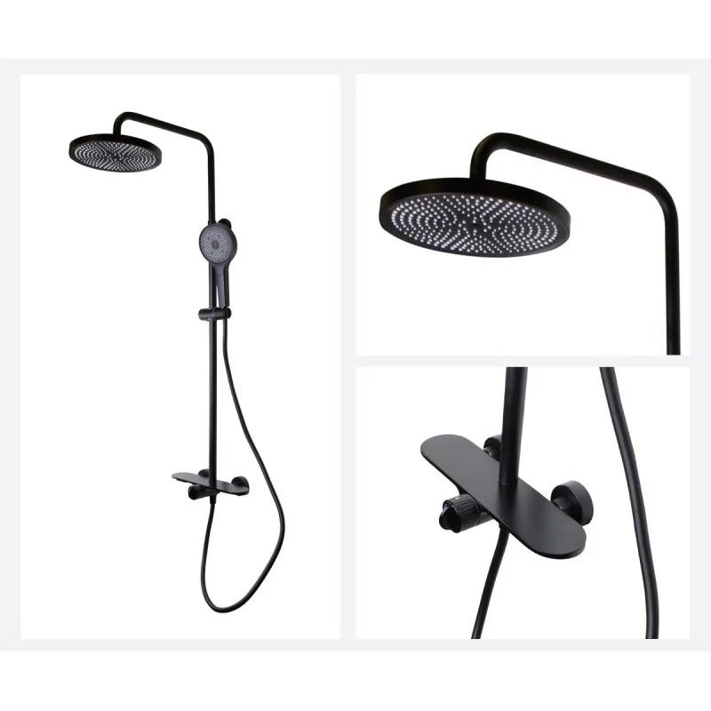 Душевая система Bronze de Luxe ICON 80112CB, черный