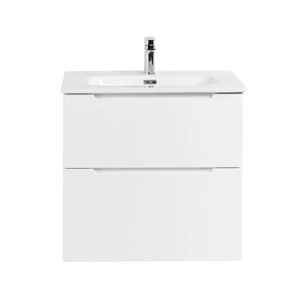 База под раковину подвесная BelBagno Etna H-60 700х600х450 мм, Bianco Lucido (ETNA-H60-700-2C-SO-BL-P)