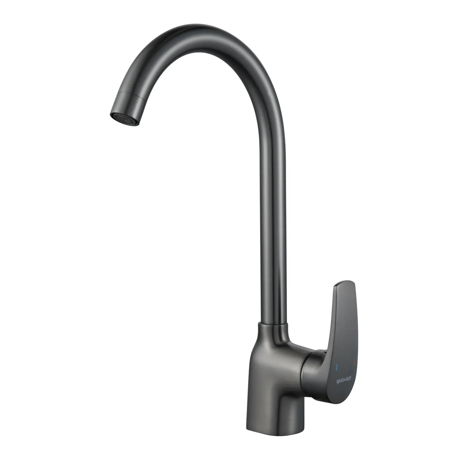 Смеситель для кухни Shevanik S5053T, оружейная сталь