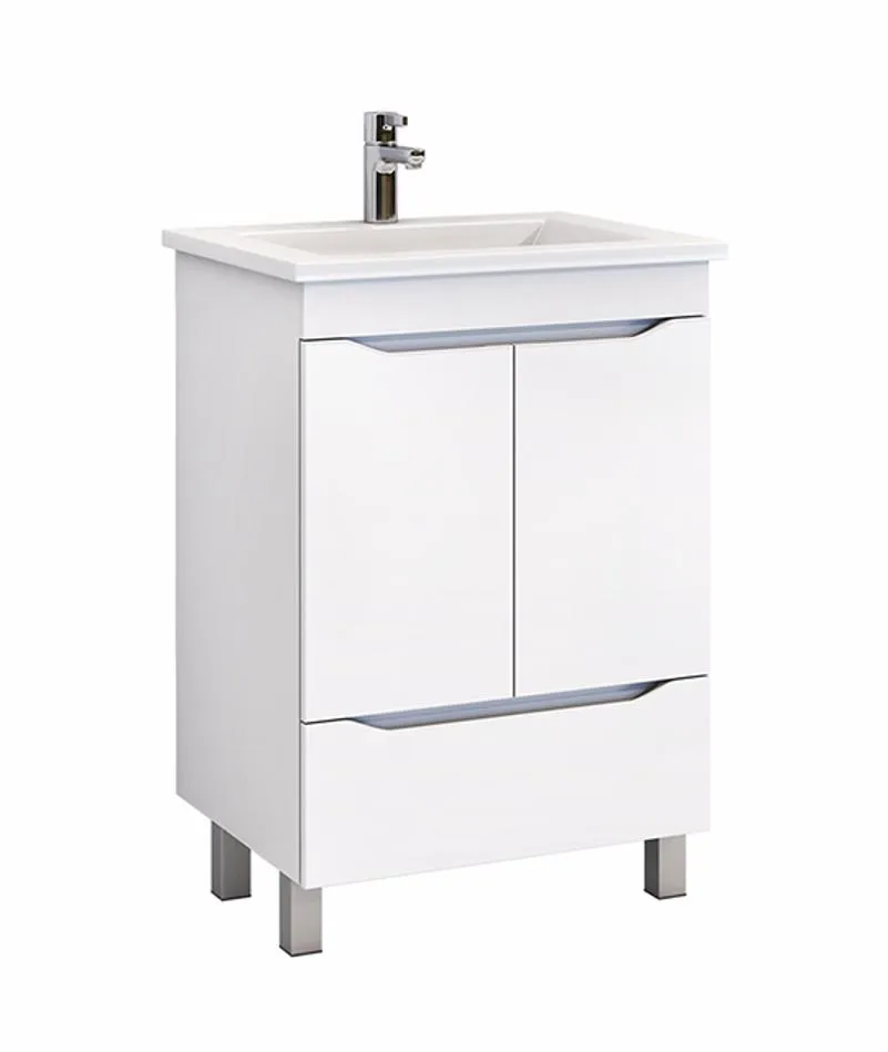 Тумба с раковиной напольная VIGO Grani tn.GRI.ELI.60.2D.1Y, 60 см