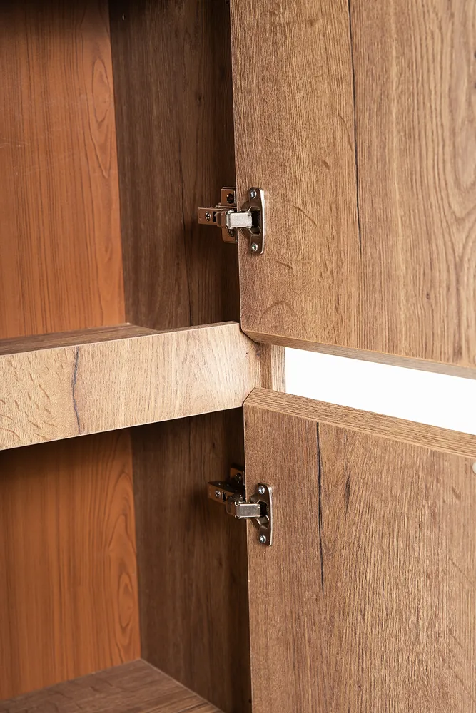 Шкаф подвесной BelBagno Kraft 330х1600х300 мм, Rovere Tabacco (KRAFT-1600-2A-SC-RT-R)