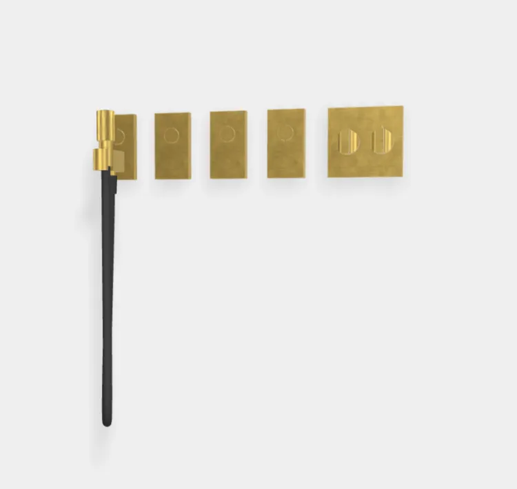 Смеситель для душа Fima Carlo Frattini Switch, на 4 потребителя, золото брашированное (F5948OS)